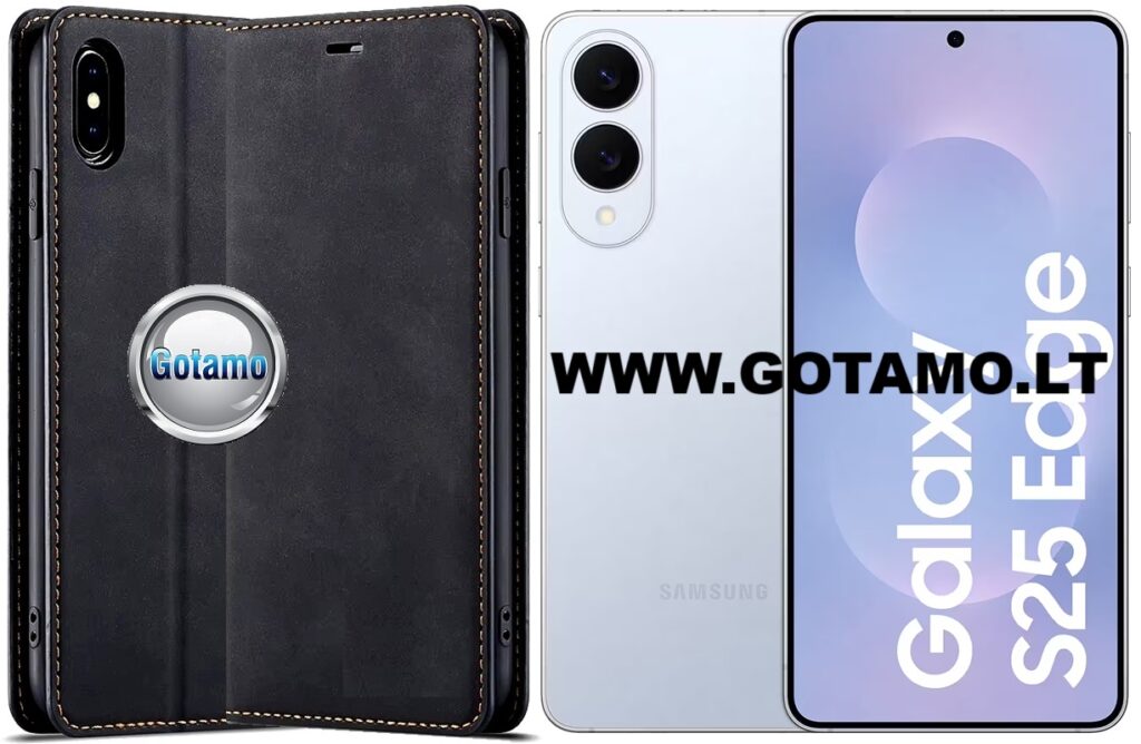 Galant magnetinis dėklas Samsung Galaxy S25 Edge juodos spalvos