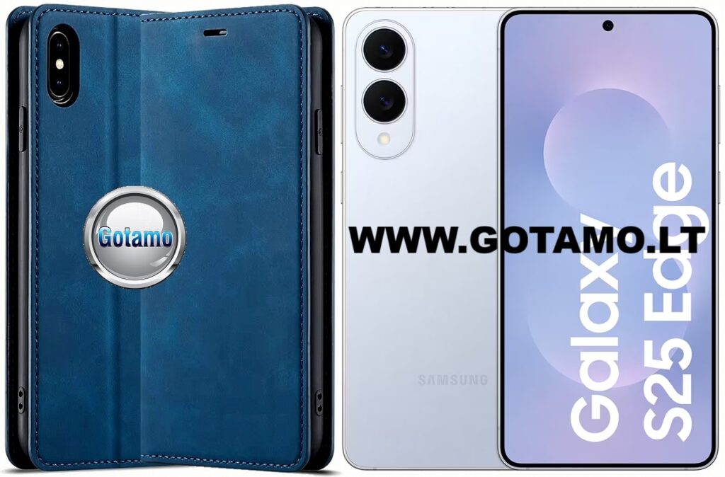Galant magnetinis dėklas Samsung Galaxy S25 Edge mėlynos spalvos