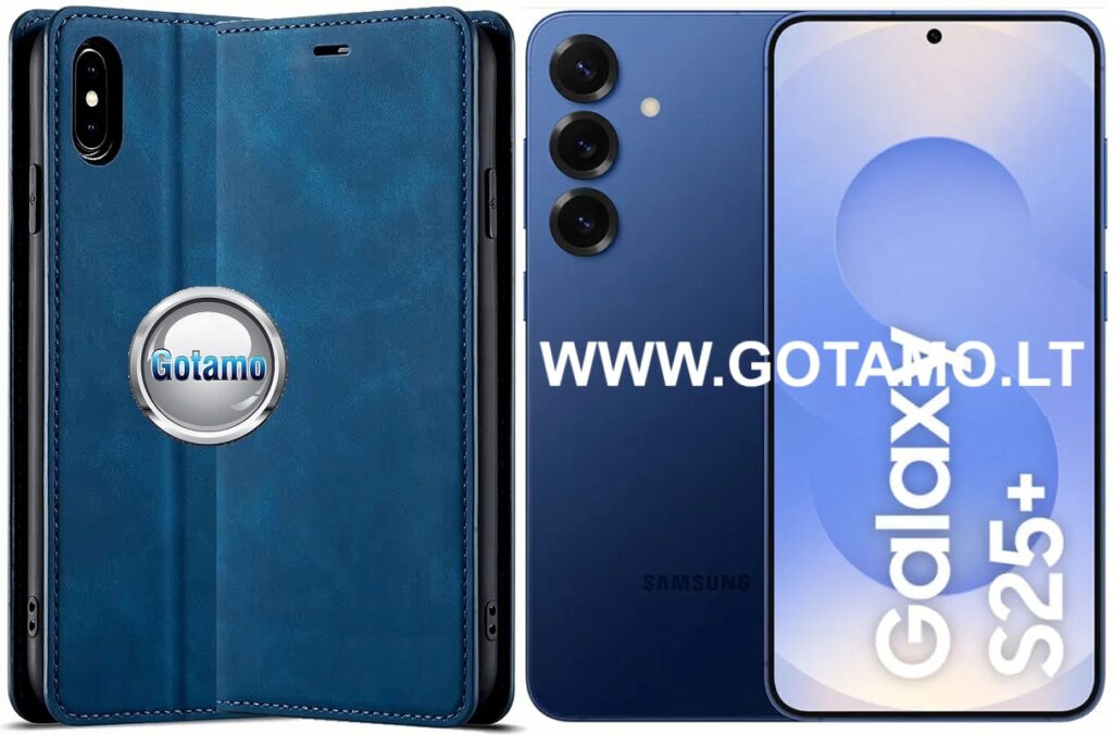 Galant magnetinis dėklas Samsung Galaxy S25 Plus mėlynos spalvos