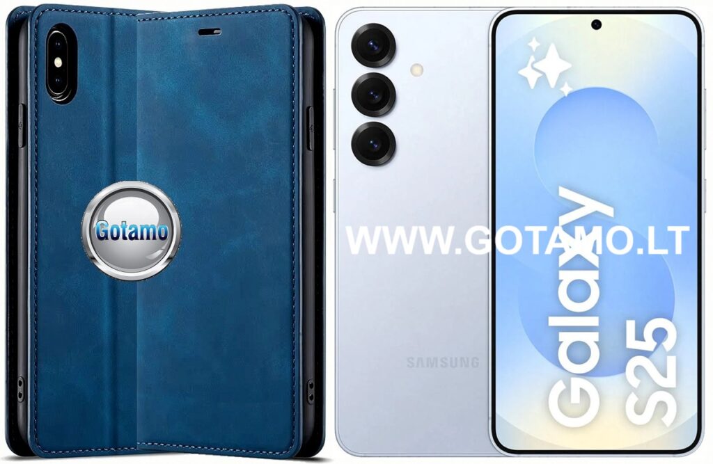 Galant magnetinis dėklas Samsung Galaxy S25 mėlynos spalvos