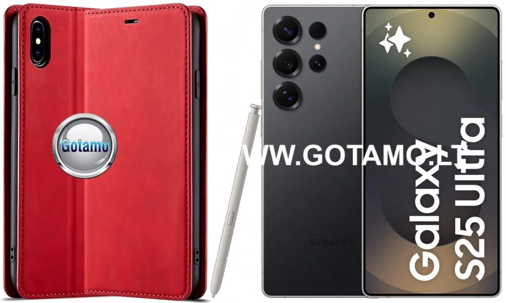 Galant magnetinis dėklas Samsung Galaxy S25 Ultra raudonos spalvos