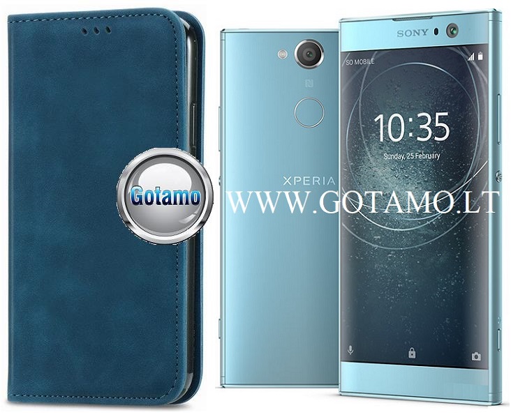 Galant magnetinis dėklas Sony Xperia XA2 mėlynos spalvos