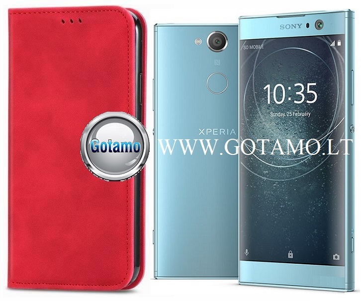 Galant magnetinis dėklas Sony Xperia XA2 raudonos spalvos