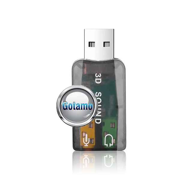 Garso korta adapteris su USB 2.0 jungtimi 5 Garso korta adapteris