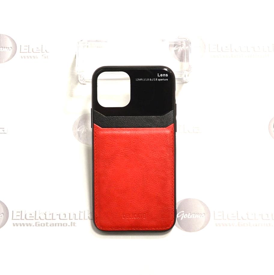GlassBerry dėklas nugarėlė Apple iPhone 11 Pro telefonams raudonos spalvos 2 Glassberry deklas Apple iPhone 11 pro raudonos 2