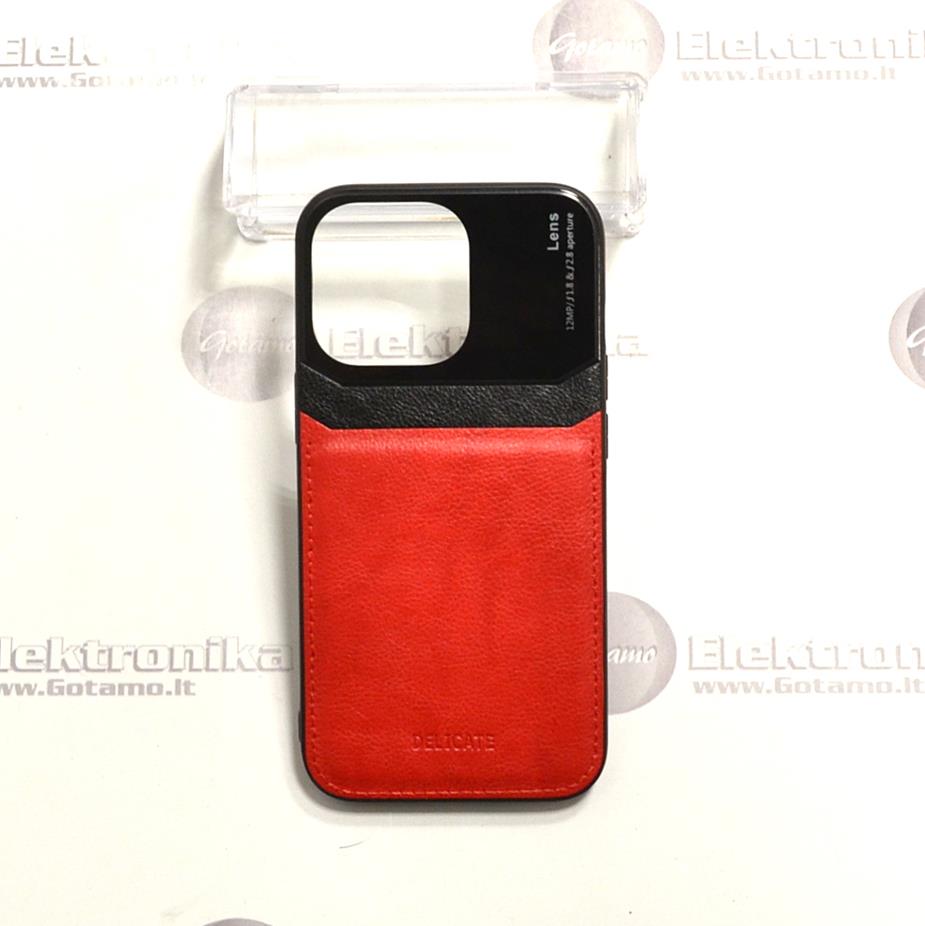 GlassBerry dėklas nugarėlė Apple iPhone 13 Pro telefonams raudonos spalvos 2 Glassberry deklas Apple iPhone 13 pro raudonos 2