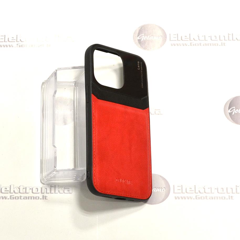 GlassBerry dėklas nugarėlė Apple iPhone 13 Pro telefonams raudonos spalvos 4 Glassberry deklas Apple iPhone 13 pro raudonos 4