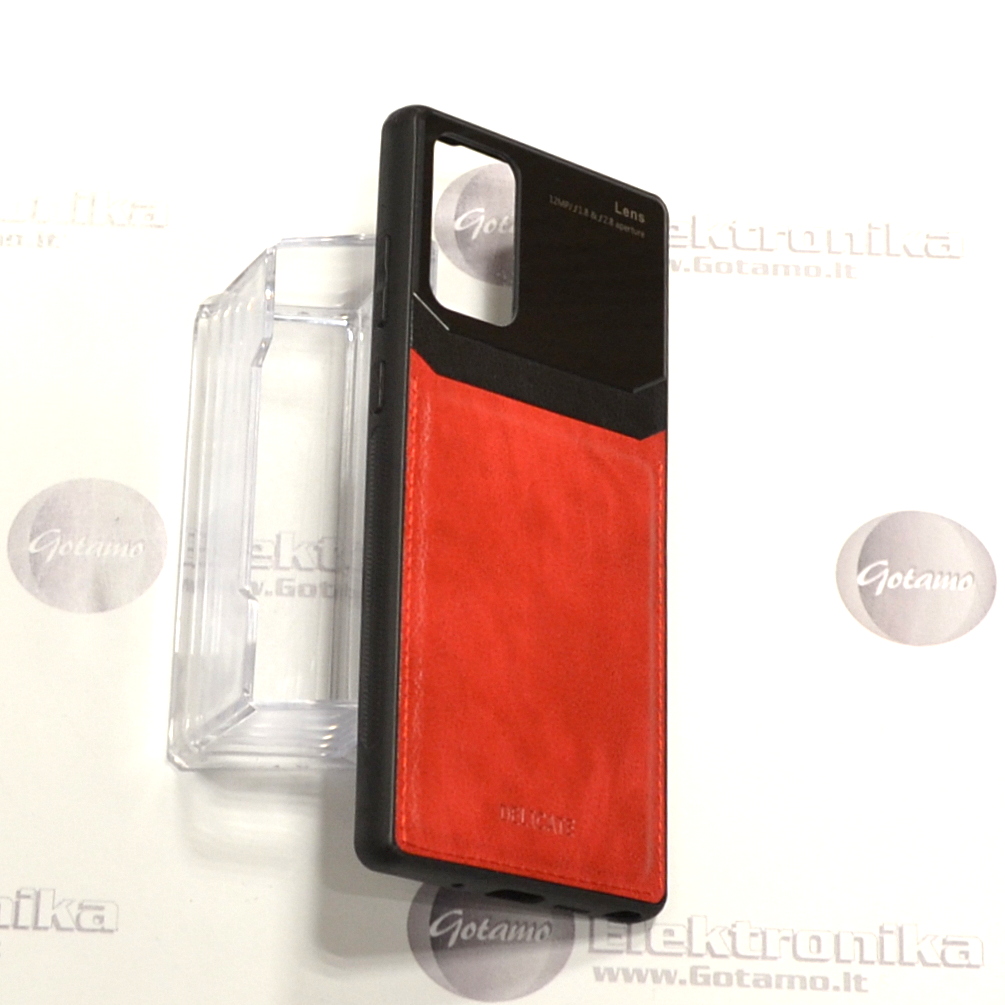 GlassBerry dėklas nugarėlė Samsung Galaxy Note 20 telefonams raudonos spalvos 4 GlassBerry dėklas Samsung Galaxy Note 20 – nuotrauka 4