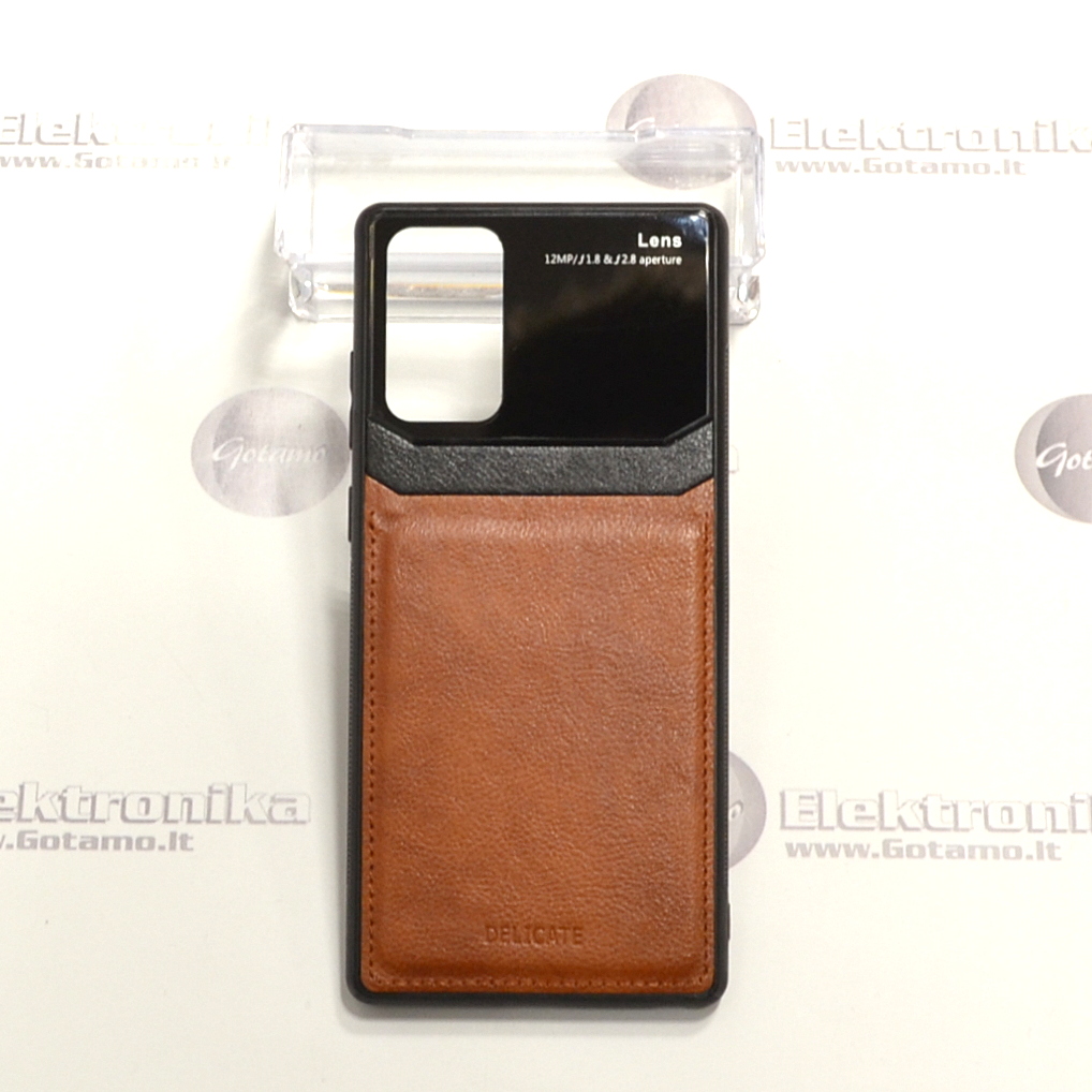 GlassBerry dėklas nugarėlė Samsung Galaxy Note 20 telefonams rudos spalvos 2 GlassBerry dėklas Samsung Galaxy Note 20 – nuotrauka 2
