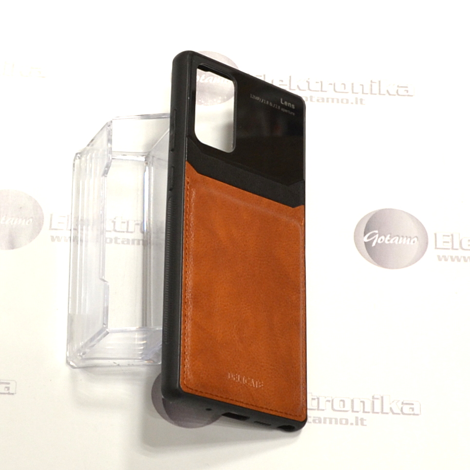 GlassBerry dėklas nugarėlė Samsung Galaxy Note 20 telefonams rudos spalvos 4 GlassBerry dėklas Samsung Galaxy Note 20 – nuotrauka 4