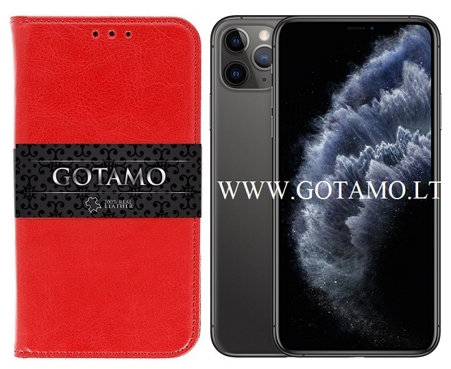 Naturalios odos deklas Apple iPhone 11 pro max raudonos
