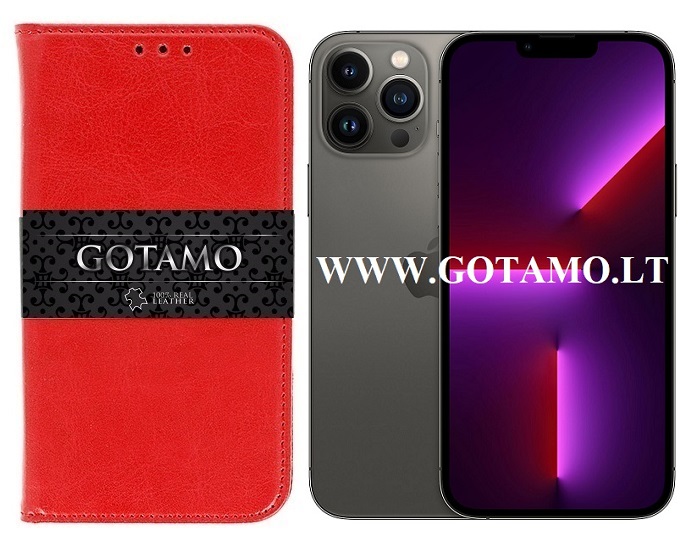Naturalios odos deklas Apple iPhone 13 pro max raudonos