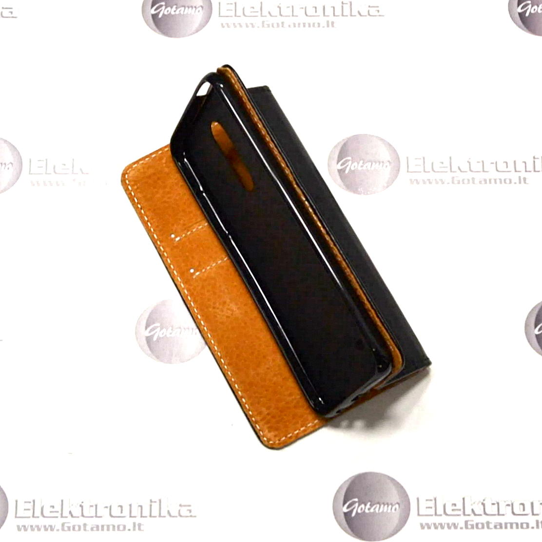 Gotamo D-gravity natūralios odos dėklas LG K11 mobiliesiems telefonams juodos spalvos 5 Gotamo D-gravity natūralios odos dėklas LG K11 vaizdas 5