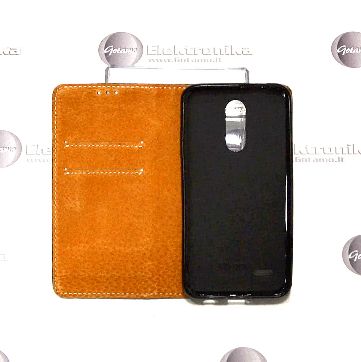 Gotamo D-gravity natūralios odos dėklas LG K11 mobiliesiems telefonams juodos spalvos 4 Gotamo D-gravity natūralios odos dėklas LG K11 vaizdas 4