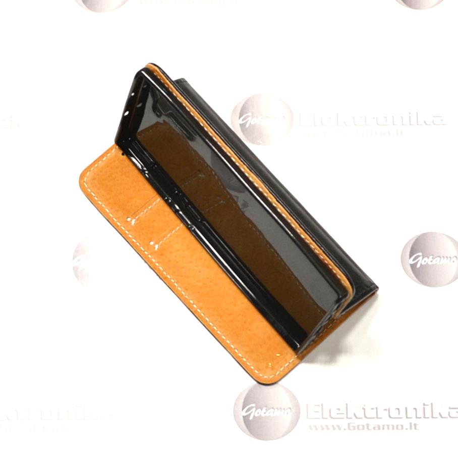 Gotamo D-gravity natūralios odos dėklas Samsung Galaxy Note 10 mobiliesiems telefonams juodos spalvos 5 Gotamo D-gravity natūralios odos dėklas Samsung Galaxy Note 10 – nuotrauka 5