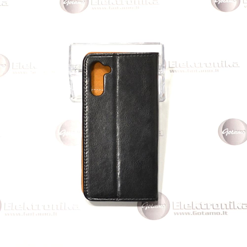 Gotamo D-gravity natūralios odos dėklas Samsung Galaxy Note 10 mobiliesiems telefonams juodos spalvos 3 Gotamo D-gravity natūralios odos dėklas Samsung Galaxy Note 10 – nuotrauka 3