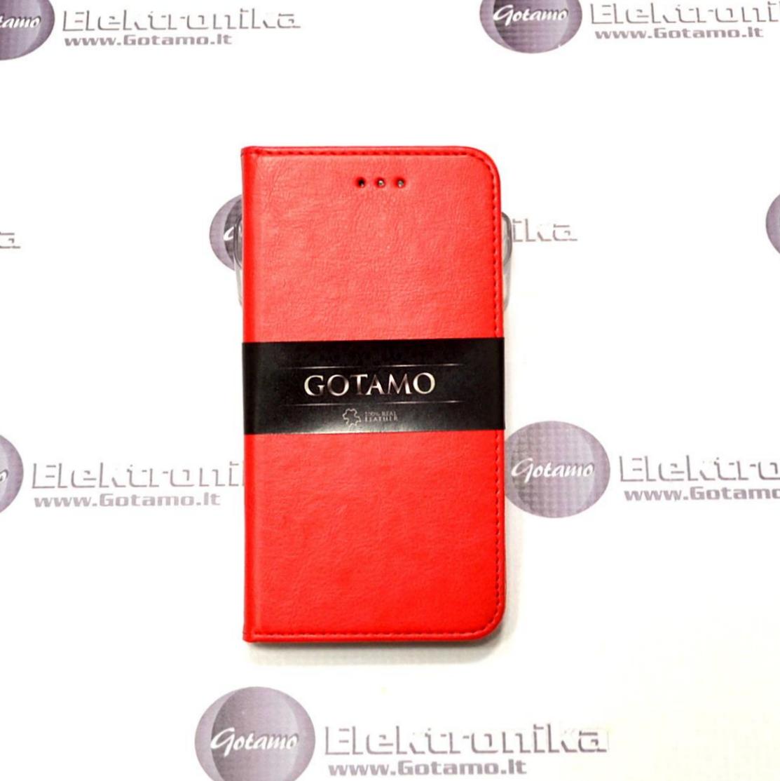 Gotamo D-gravity natūralios odos dėklas Samsung Galaxy S22+ 5G mobiliesiems telefonams raudonos spalvos 7 Gotamo D-gravity natūralios odos dėklas Samsung Galaxy S22+ 5G – nuotrauka 7