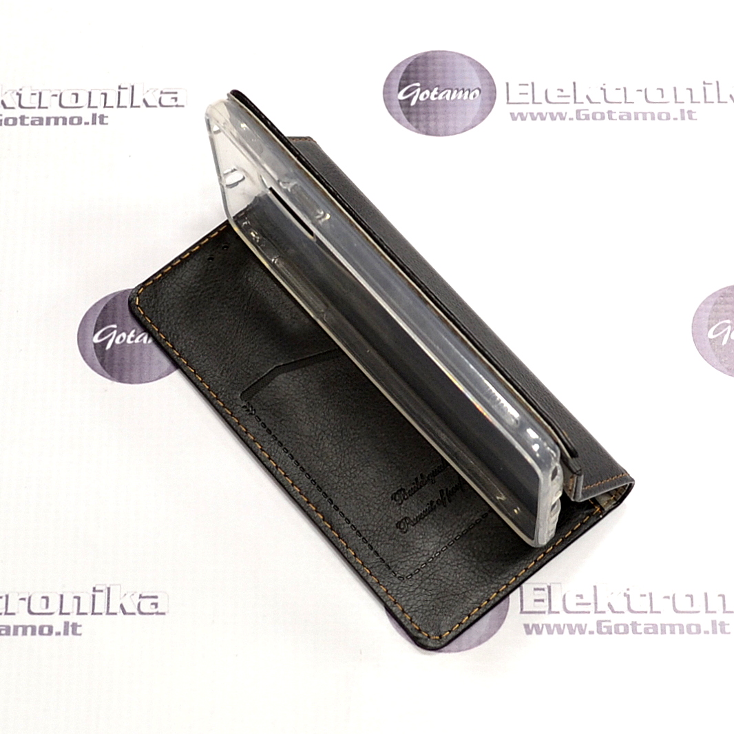 Gotamo Victorian natūralios odos dėklas Samsung Galaxy Note 4 mobiliesiems telefonams juodos spalvos 5 Gotamo Victorian natūralios odos dėklas Samsung Galaxy Note 4 – nuotrauka 5