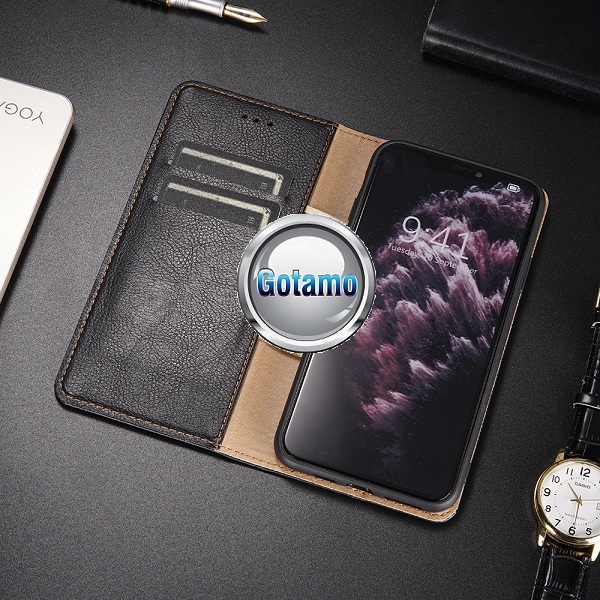 Gotamo Victorian natūralios odos dėklas Samsung Galaxy Note 4 mobiliesiems telefonams juodos spalvos 7 Gotamo Victorian natūralios odos dėklas Samsung Galaxy Note 4 – nuotrauka 7