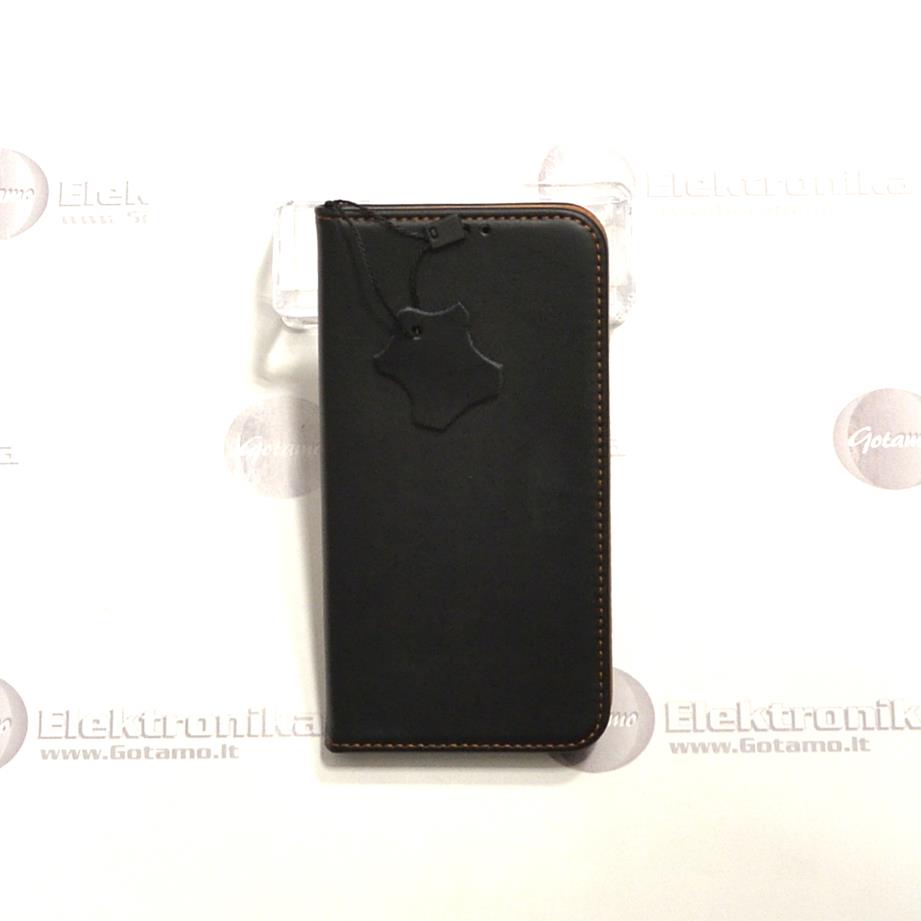 Gotamo Vintage natūralios odos dėklas Apple iPhone 11 mobiliajam telefonui juodos spalvos 2 Vintage naturalios odos deklas Apple iPhone 11 juodos 2