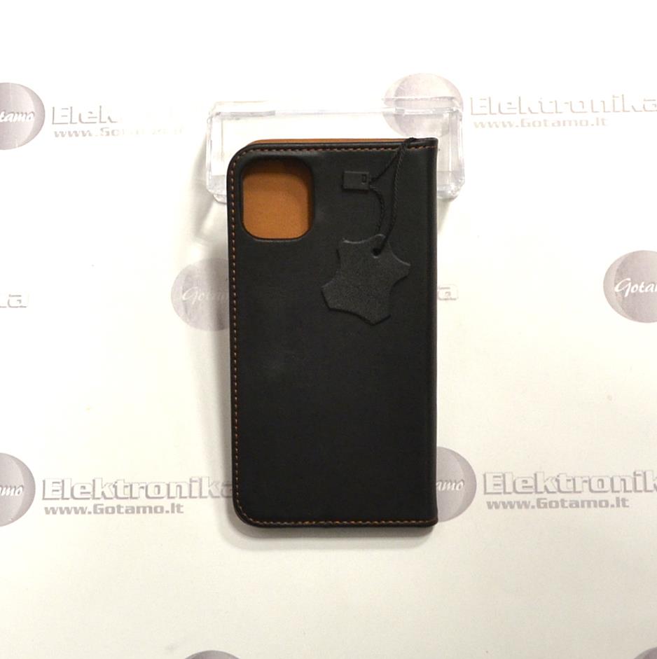 Gotamo Vintage natūralios odos dėklas Apple iPhone 11 mobiliajam telefonui juodos spalvos 3 Vintage naturalios odos deklas Apple iPhone 11 juodos 3