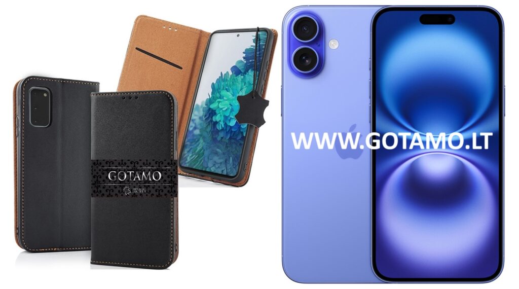 Vintage naturalios odos deklas Apple iPhone 16 plus juodos