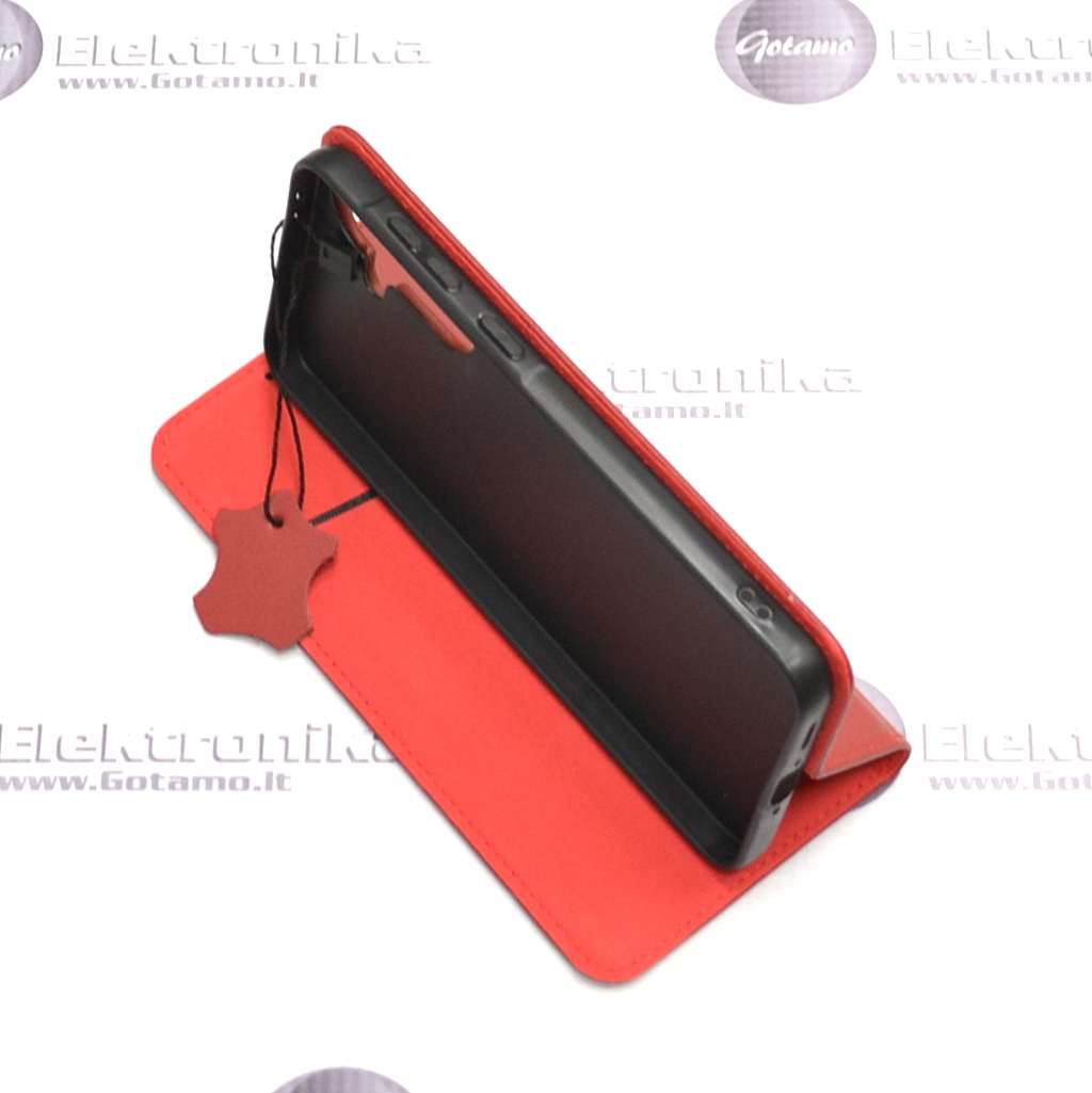 Gotamo Vintage natūralios odos dėklas Samsung Galaxy A56 telefonui bordo spalvos 5 Gotamo Vintage natūralios odos dėklas Samsung Galaxy A56 – nuotrauka 5