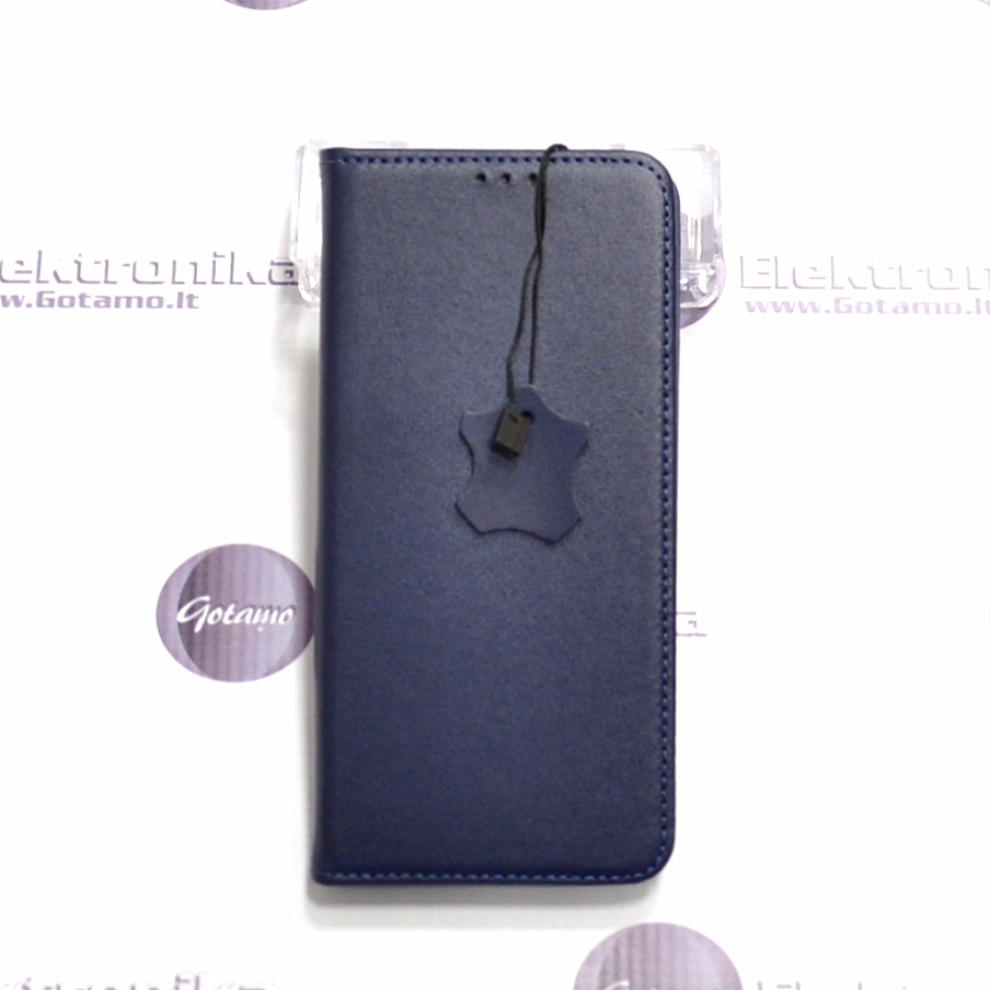 Gotamo Vintage natūralios odos dėklas Samsung Galaxy A56 telefonui mėlynos spalvos 2 Gotamo Vintage natūralios odos dėklas Samsung Galaxy A56 – nuotrauka 2