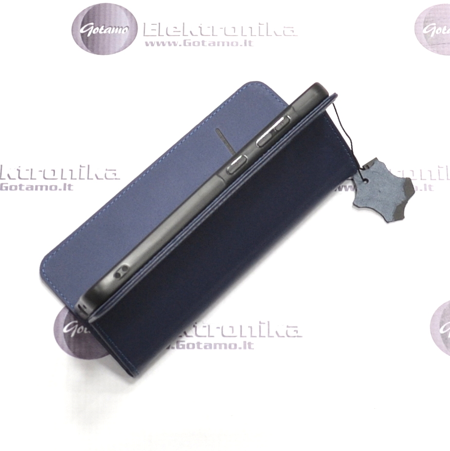 Gotamo Vintage natūralios odos dėklas Samsung Galaxy A56 telefonui mėlynos spalvos 6 Gotamo Vintage natūralios odos dėklas Samsung Galaxy A56 – nuotrauka 6