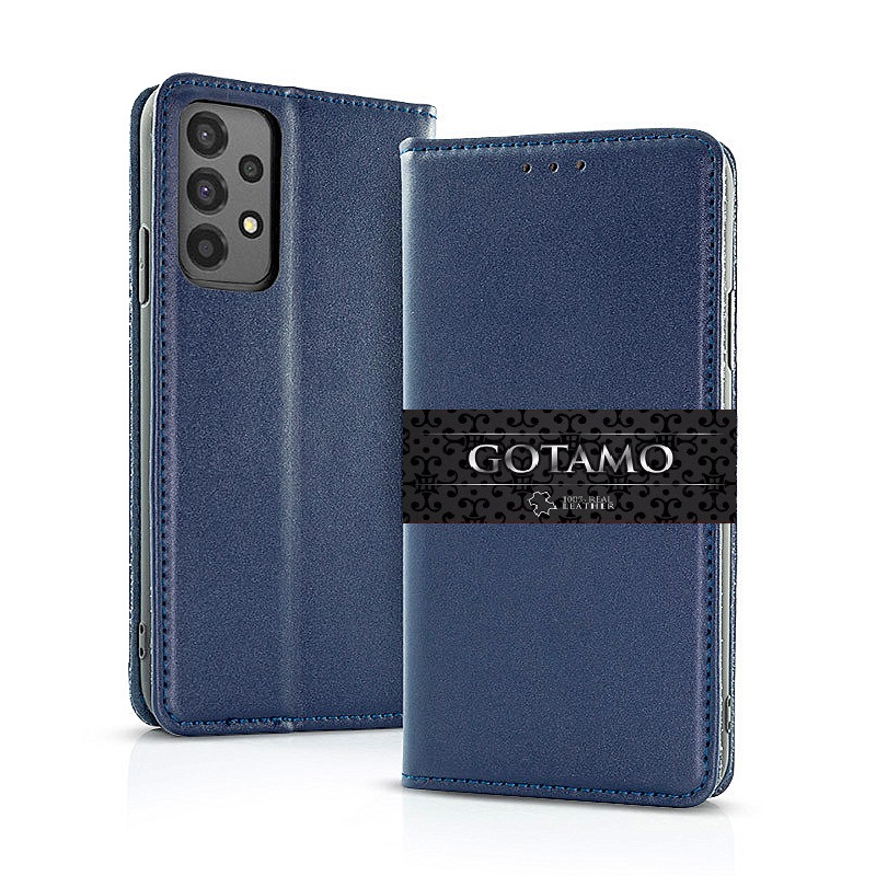 Gotamo Vintage natūralios odos dėklas Samsung Galaxy A56 telefonui mėlynos spalvos 7 Gotamo Vintage natūralios odos dėklas Samsung Galaxy A56 – nuotrauka 7