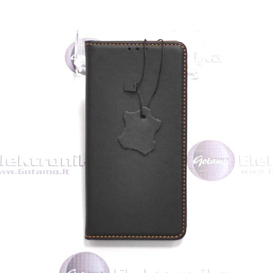 Gotamo Vintage natūralios odos dėklas Samsung Galaxy S25 telefonui juodos spalvos 2 Gotamo Vintage natūralios odos dėklas Samsung Galaxy S25 – nuotrauka 2