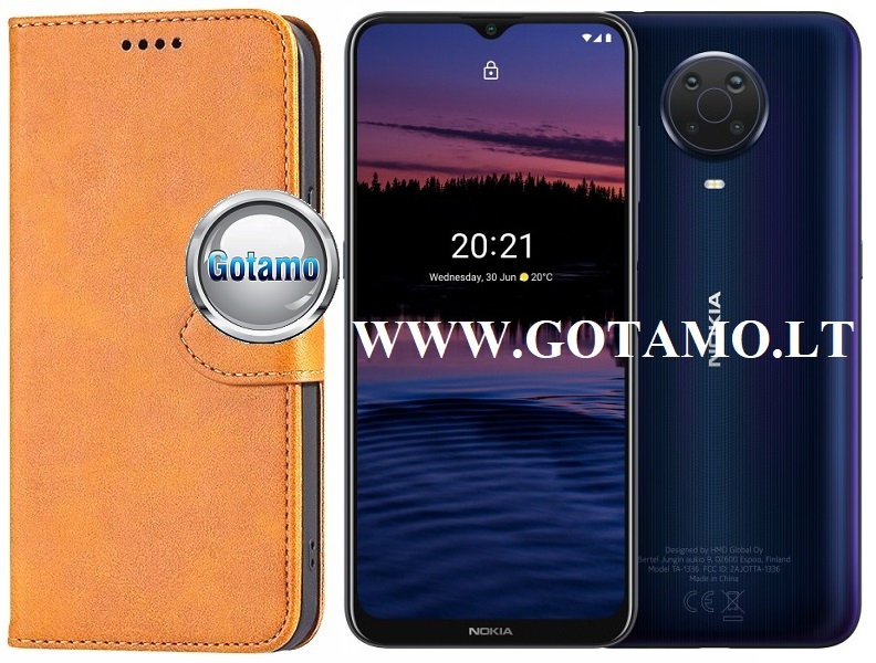 GOTHIC dėklas Nokia 6.3 ruda
