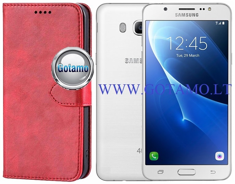 GOTHIC dėklas Samsung Galaxy J5 (2016) raudonos spalvos