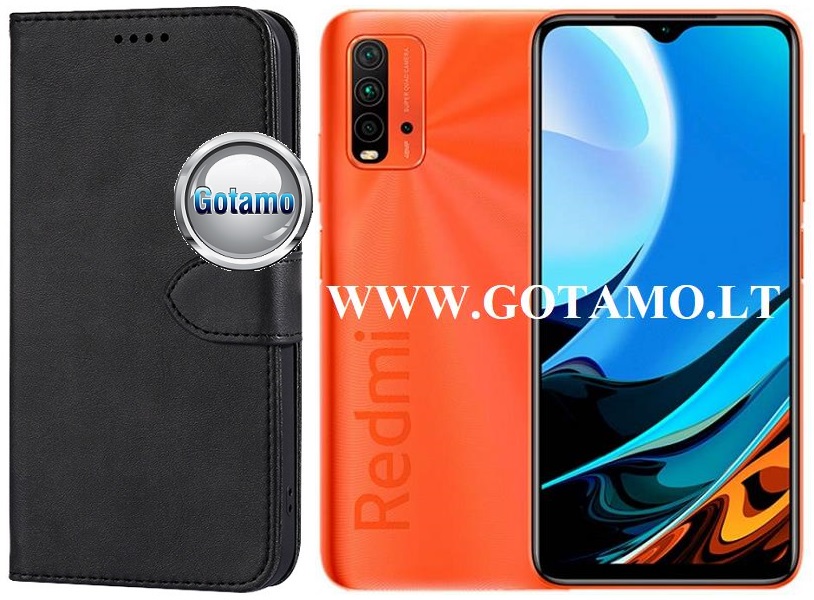 GOTHIC dėklas Xiaomi Redmi 9T, Xiaomi Poco M3 telefonams juodos spalvos