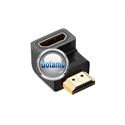 HDMI 90 laipsnių kampo jungtis