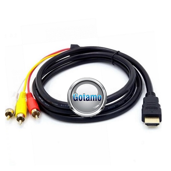 HDMI į 3 RCA laidas 1.5