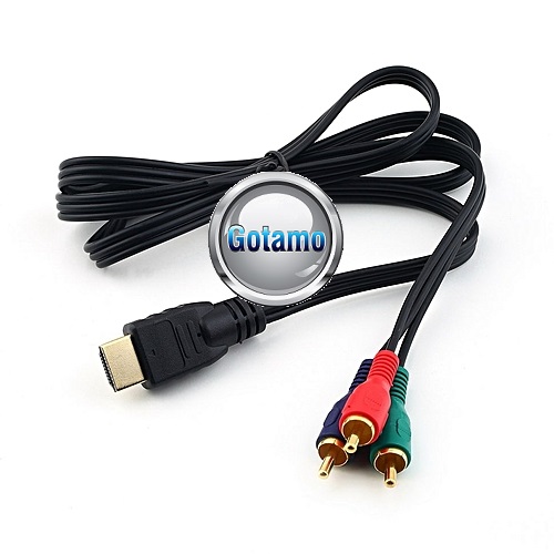 HDMI į 3 RCA laidas 1 metras