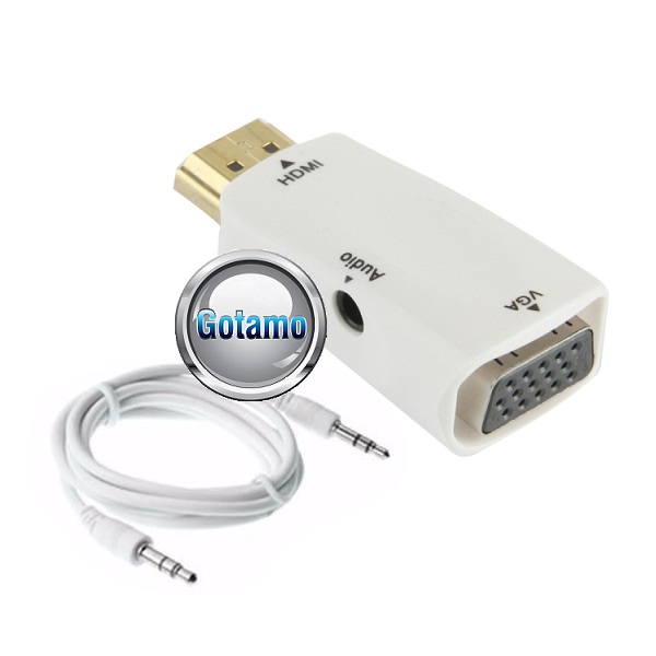 HDMI į VGA lizdą jungtis su