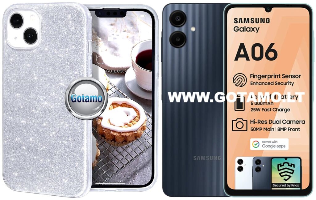 ILLumi-Neo dėklas Samsung Galaxy A06 ir A06 5G sidabro spalvos