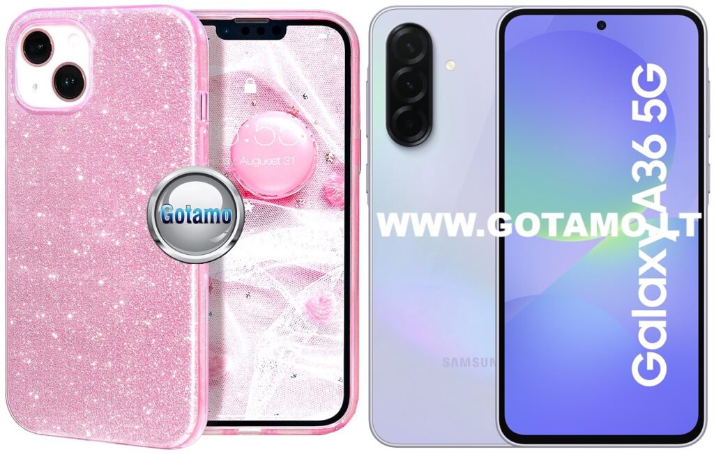 ILLumi-Neo dėklas Samsung Galaxy A36 rožinės spalvos