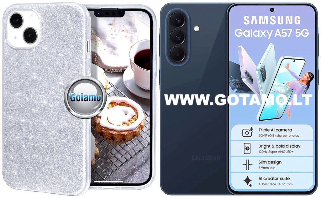 ILLumi-Neo dėklas Samsung Galaxy A57 sidabro spalvos