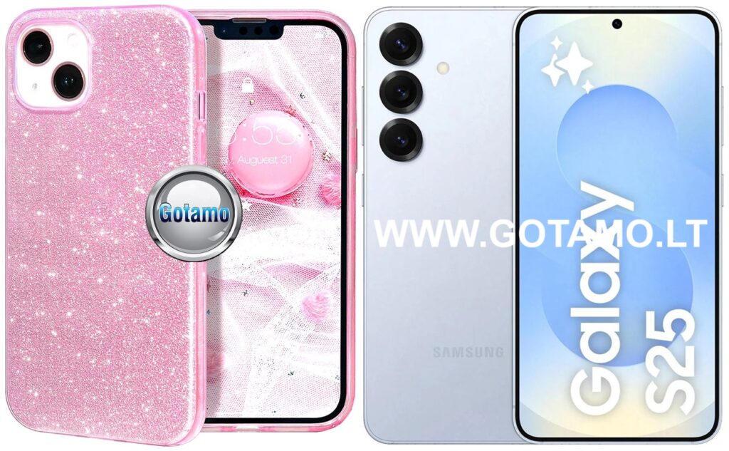 ILLumi-Neo dėklas Samsung Galaxy S25 rožinės spalvos