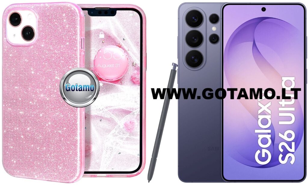 ILLumi-Neo dėklas Samsung Galaxy S26 Ultra rožinės spalvos