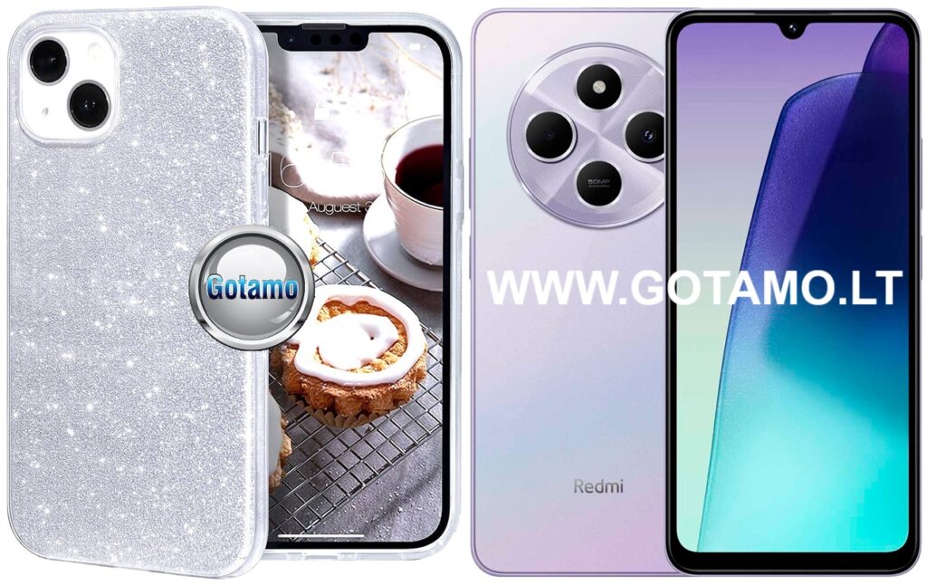iLLumi-Neo dėklas nugarėlė Xiaomi Redmi 14C / A4 ir Poco C75 telefonams sidabro spalvos