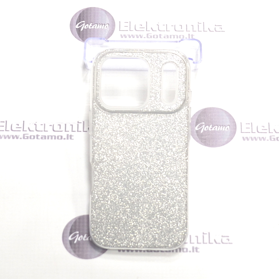 iLLumi-Neo silikoninis dėklas Apple iPhone 17 Pro, sidabro spalvos 2 Illumi neo silikoninis deklas Apple iPhone 17 pro sidabro 2