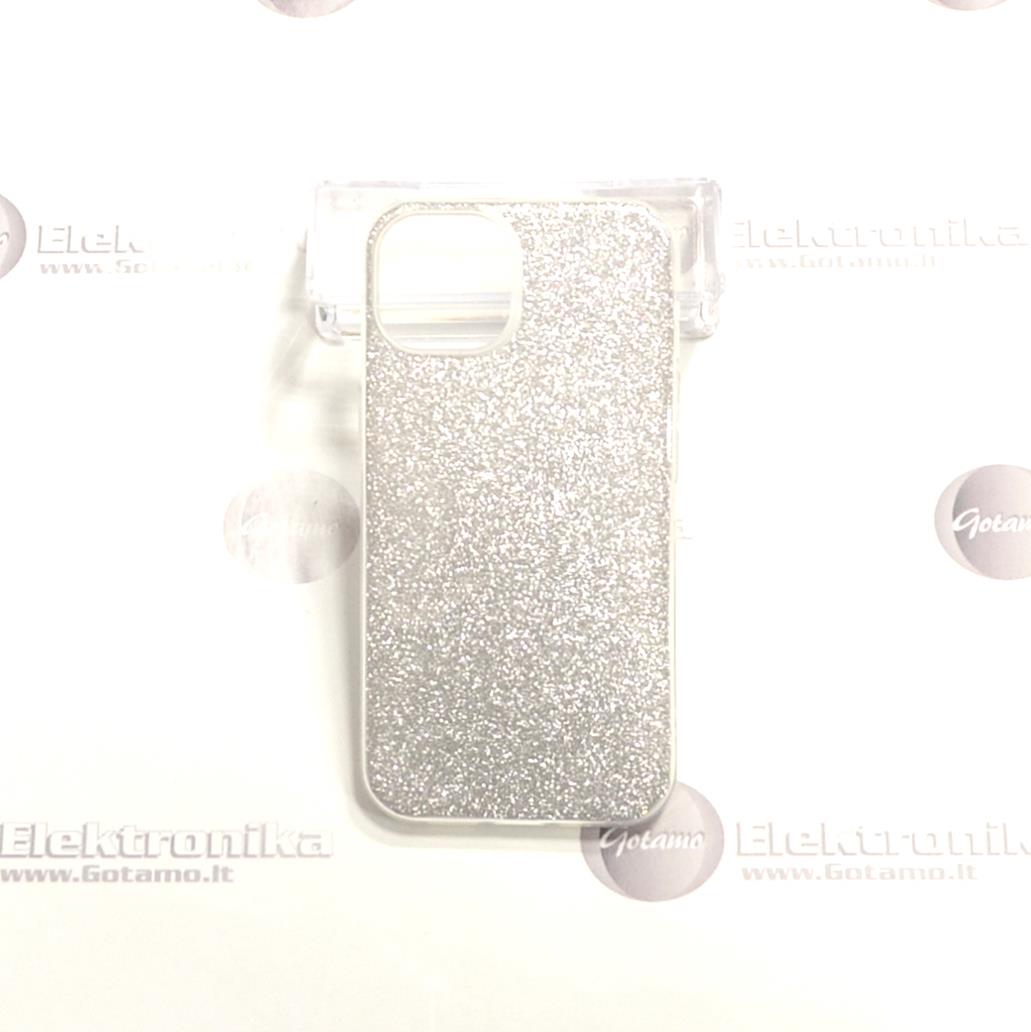 iLLumi-Neo silikoninis dėklas nugarėlė Apple iPhone 13 telefonui sidabro spalvos 2 Illumi neo silikoninis deklas Apple iPhone 13 sidabro 2