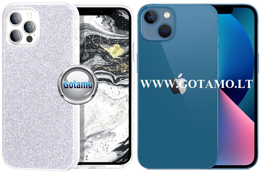 Illumi neo silikoninis deklas Apple iPhone 13 sidabro