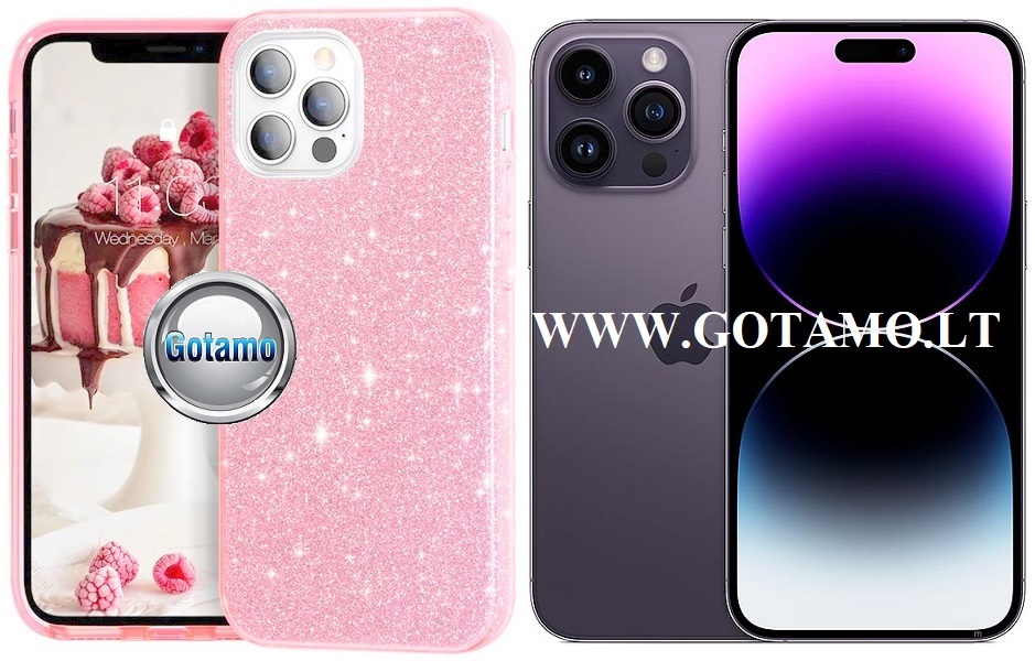Neo silikoninis deklas Apple iPhone 14 pro max rozines