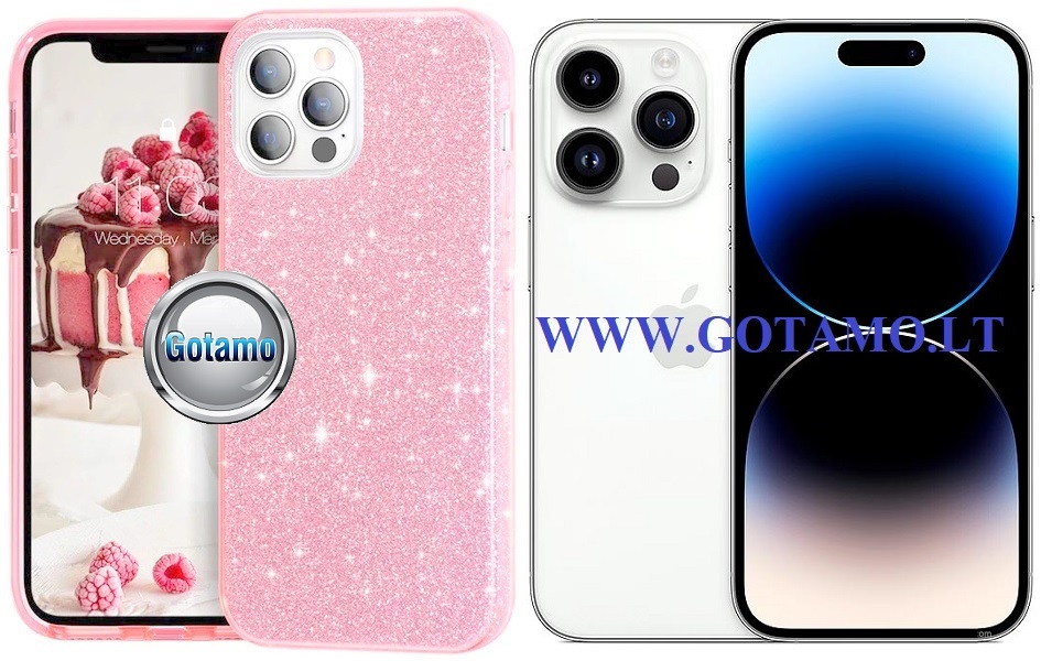 Illumi neo silikoninis deklas Apple iPhone 14 pro rozines