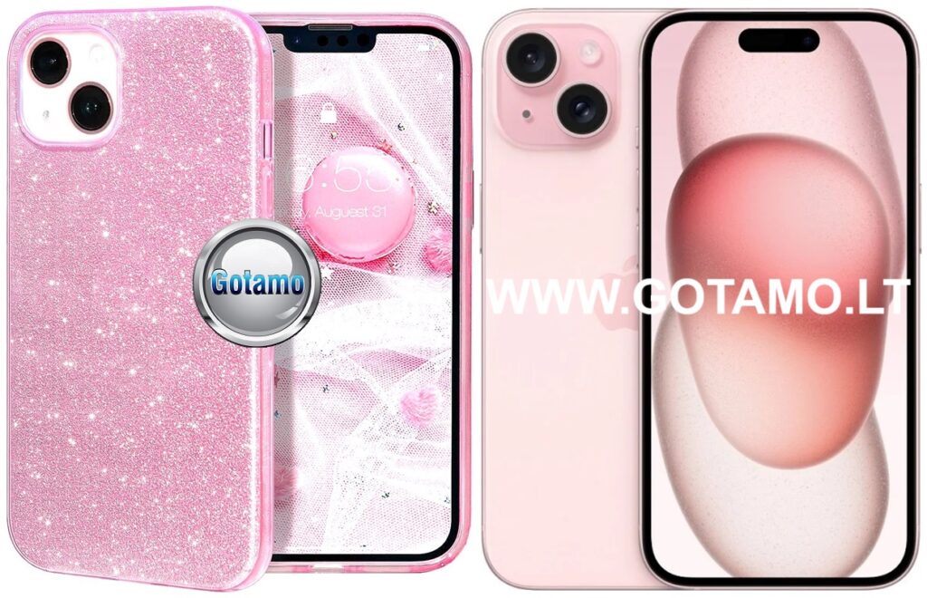 Illumi neo silikoninis deklas Apple iPhone 15 rozines